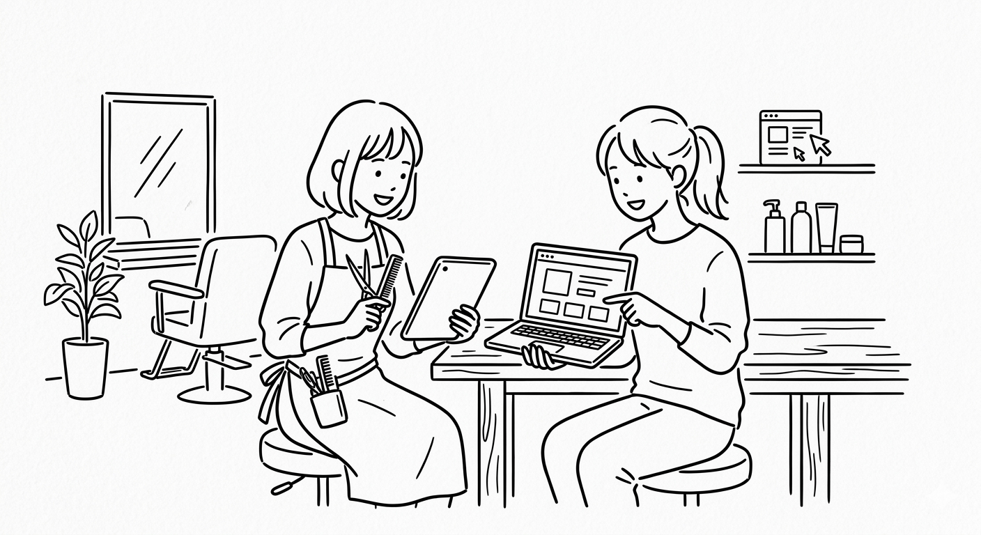 美容室のLINE予約と自動リマインド